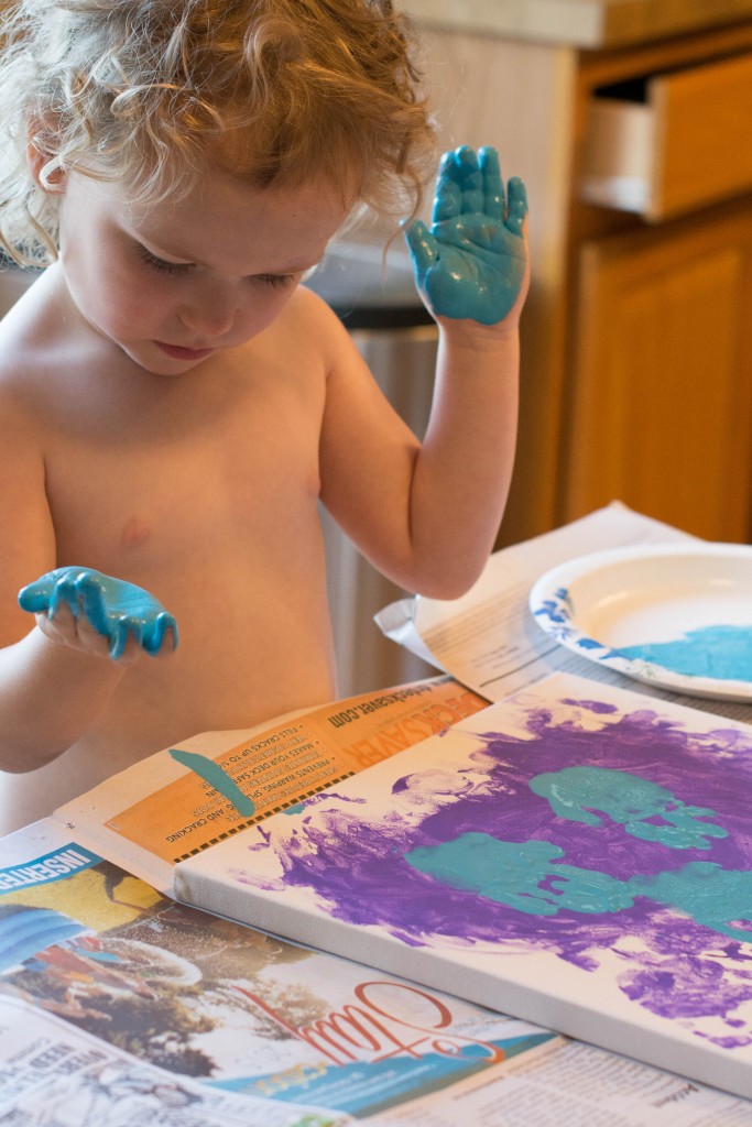 I love how serious she is about her artwork.