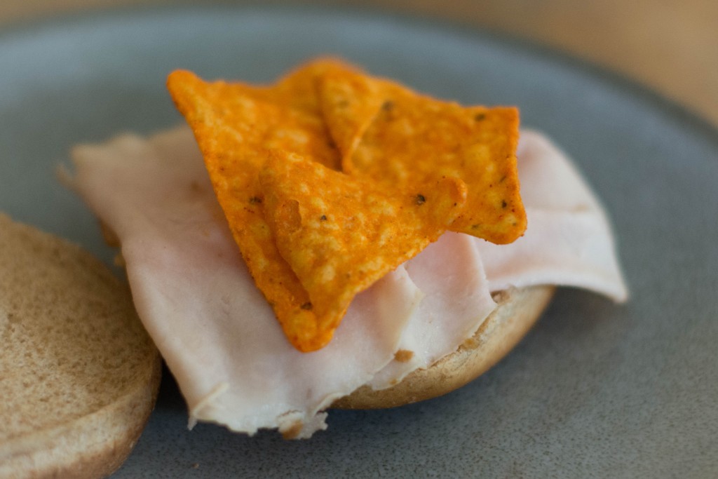 I felt like being in grade school today. I threw the Doritos on my sandwich. #missedhavingMarkcookfor metoday #sospoiledwithachefofahusband